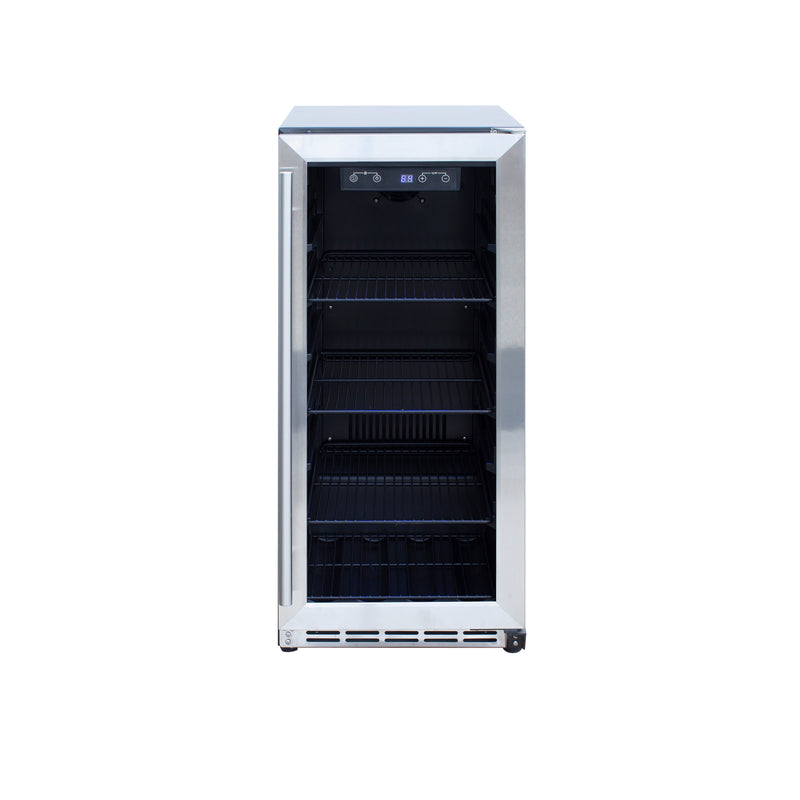 Load image into Gallery viewer, 15" Outdoor Rated Fridge w/Glass Door