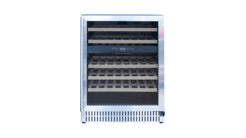 Load image into Gallery viewer, 24" Outdoor Rated Dual Zone Wine Cooler