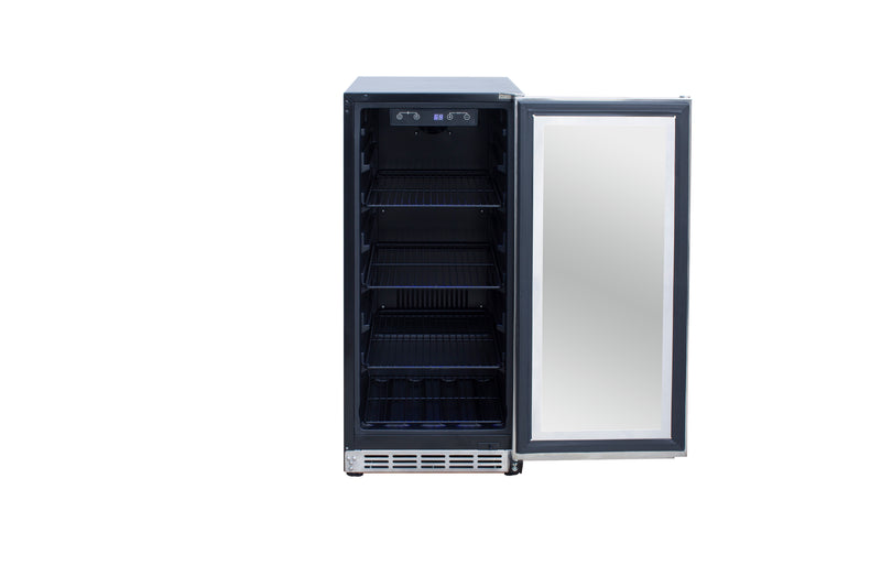 Load image into Gallery viewer, 15" Outdoor Rated Fridge w/Glass Door
