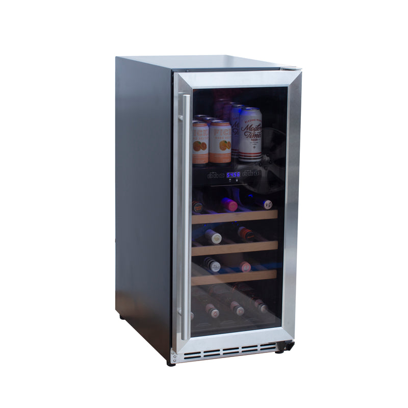 Load image into Gallery viewer, 15" Outdoor Rated Dual Zone Wine Cooler