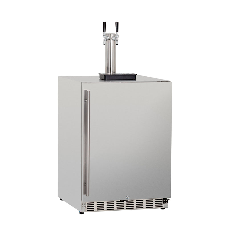 Load image into Gallery viewer, 6.6c Deluxe Outdoor Rated Double Tap Kegerator - Completed