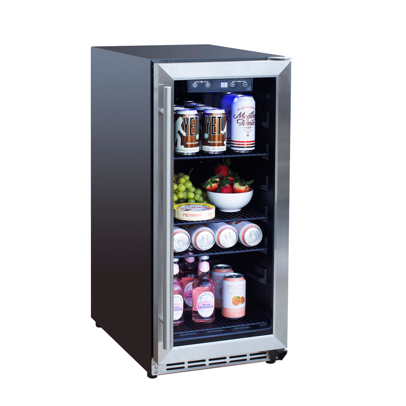 Load image into Gallery viewer, 15" Outdoor Rated Fridge w/Glass Door