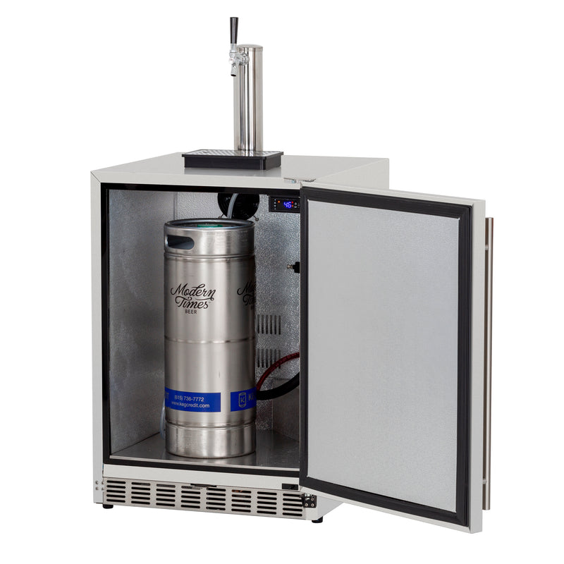 Load image into Gallery viewer, 6.6c Deluxe Outdoor Rated Single Tap Kegerator - Completed