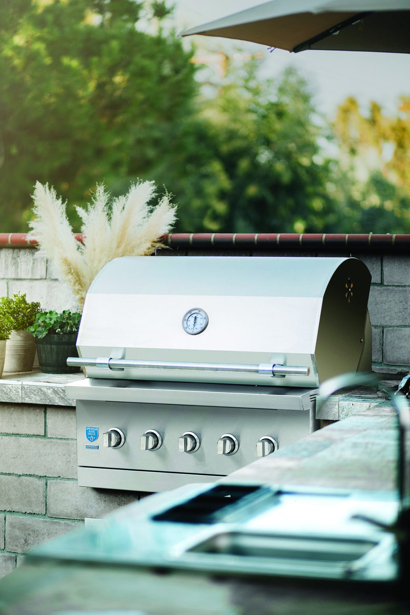 Load image into Gallery viewer, American Made Grills - Encore - Hybrid - Includes: Grill Cover, Drop-In Sear Burner, Rotisserie, Griddle Plate, Starter Kit, Care Kit