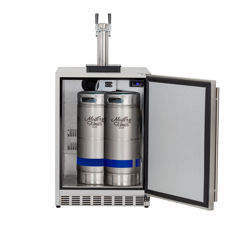 Load image into Gallery viewer, 6.6c Deluxe Outdoor Rated Kegerator - No Tap