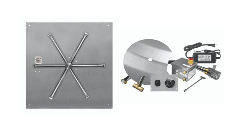 Load image into Gallery viewer, Firegear Square Stainless Steel Flat Gas Pan Kit