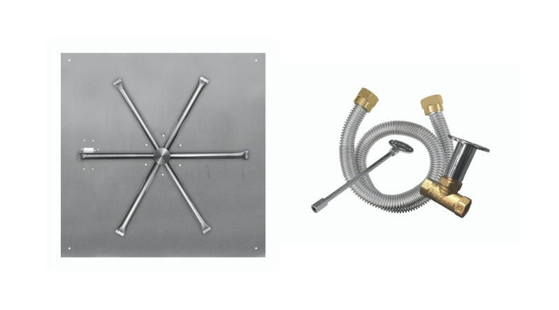 Load image into Gallery viewer, Firegear Square Stainless Steel Flat Gas Pan Kit