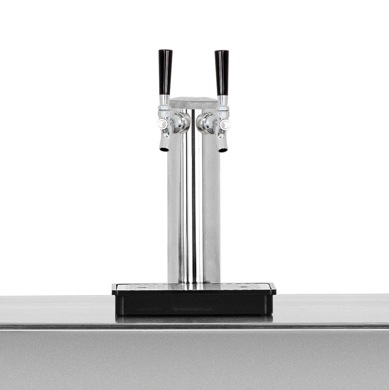 Load image into Gallery viewer, 6.6c Deluxe Outdoor Rated Double Tap Kegerator - Completed