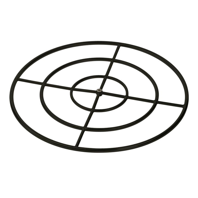 Load image into Gallery viewer, Triple-Ring Black Steel Burner with a 3/4" Inlet