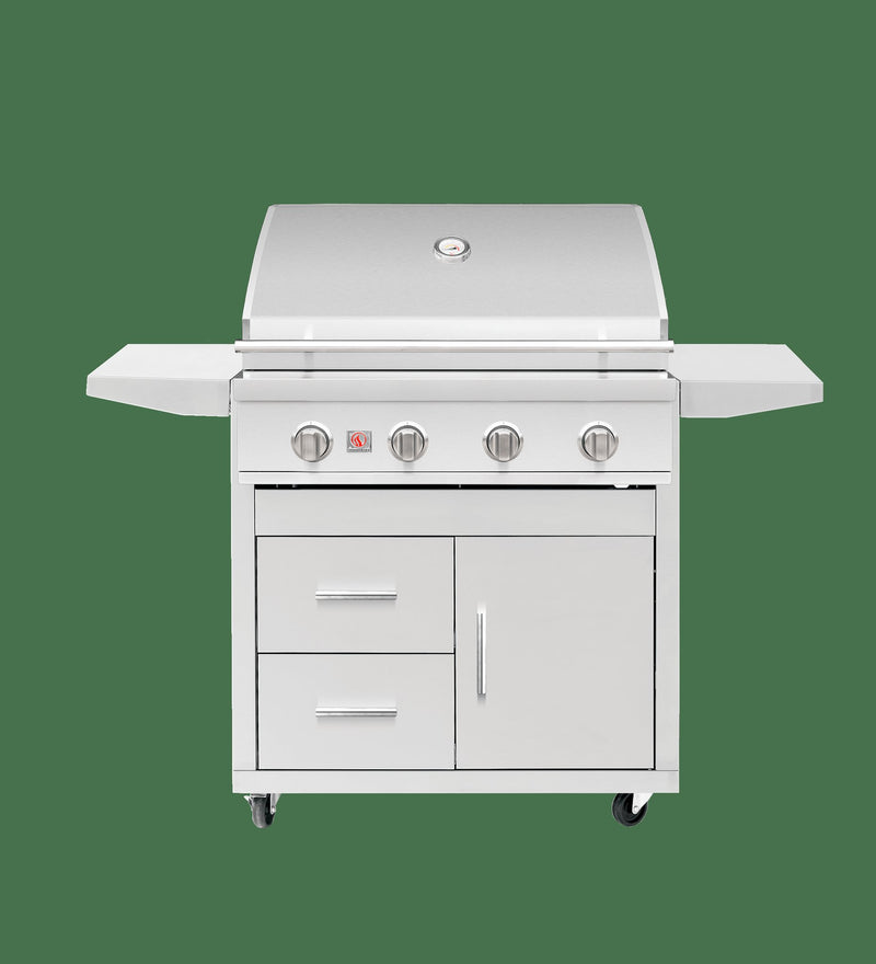 Load image into Gallery viewer, Deluxe Cart for Sizzler Series Grills - Part Number Change - SAME AS CART-SIZ32-DC. Fits SIZ32, SIZPRO32, SZR32 and SZRPRO32