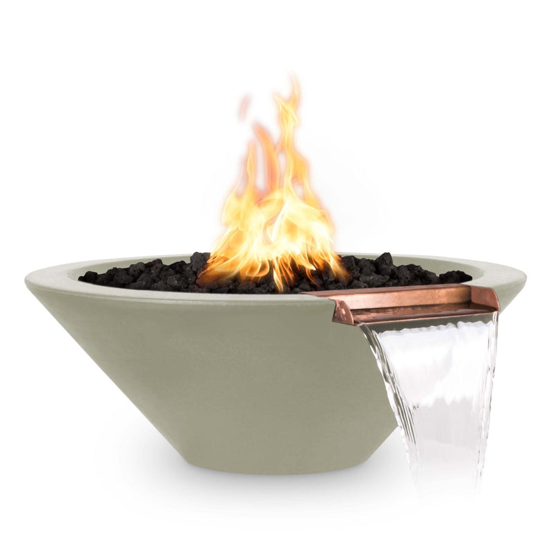 Load image into Gallery viewer, The Outdoor Plus Cazo Fire & Water Bowl – GFRC Concrete (36")