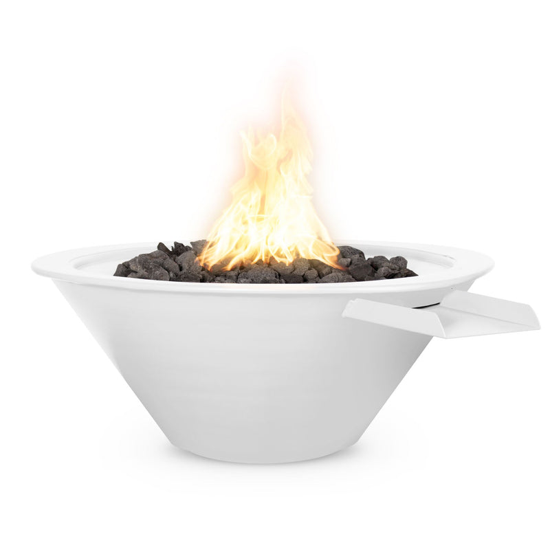 Load image into Gallery viewer, The Outdoor Plus Cazo Fire & Water Bowl – Powder Coated Steel (24", 30", 36")