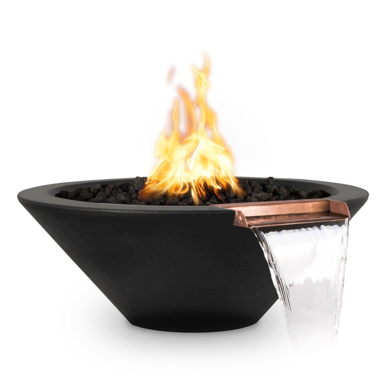 Load image into Gallery viewer, The Outdoor Plus Cazo Fire & Water Bowl – GFRC Concrete (36")
