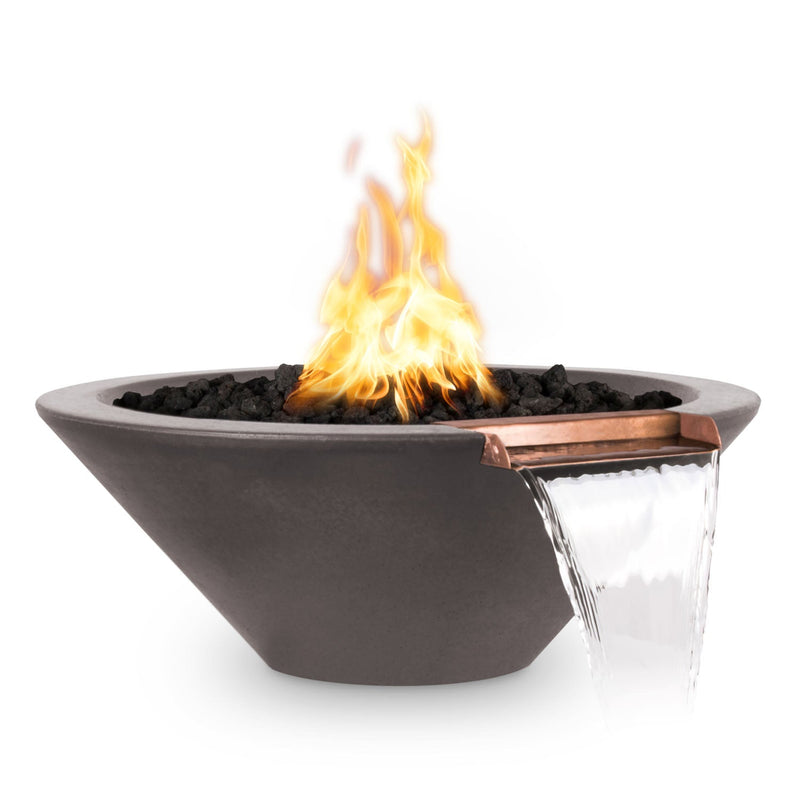 Load image into Gallery viewer, The Outdoor Plus Cazo Fire & Water Bowl – GFRC Concrete (36")