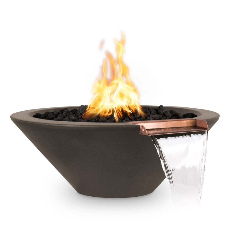 Load image into Gallery viewer, The Outdoor Plus Cazo Fire & Water Bowl – GFRC Concrete (36")