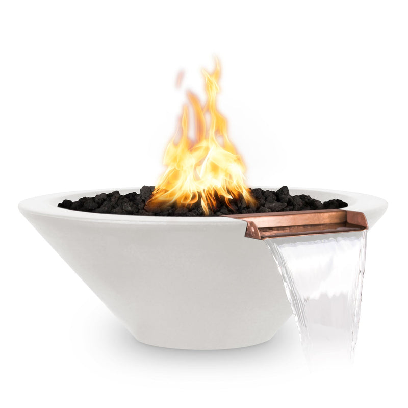 Load image into Gallery viewer, The Outdoor Plus Cazo Fire & Water Bowl – GFRC Concrete (36")