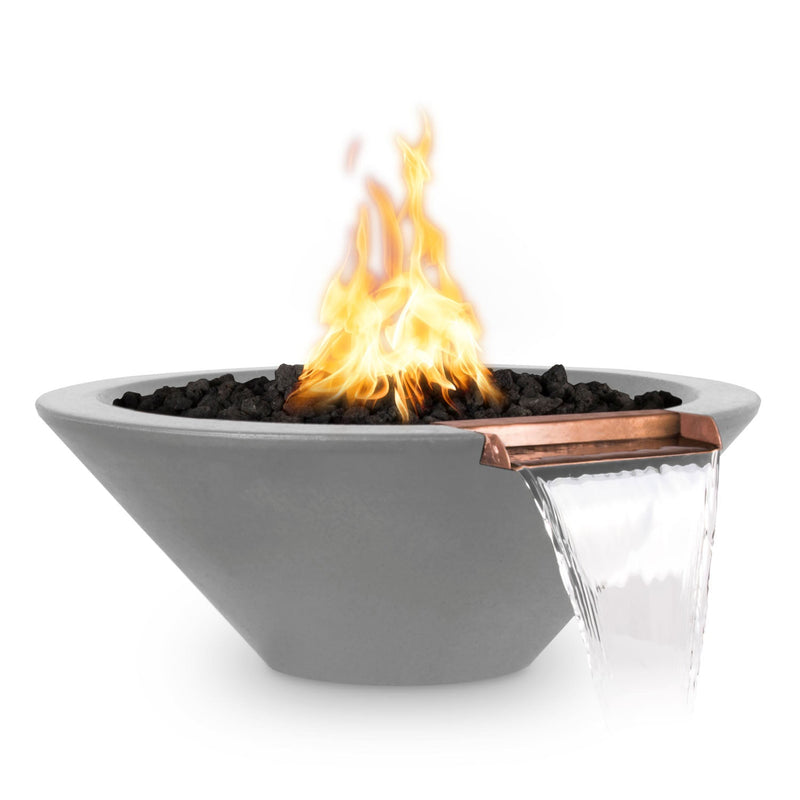 Load image into Gallery viewer, The Outdoor Plus Cazo Fire & Water Bowl – GFRC Concrete (36")