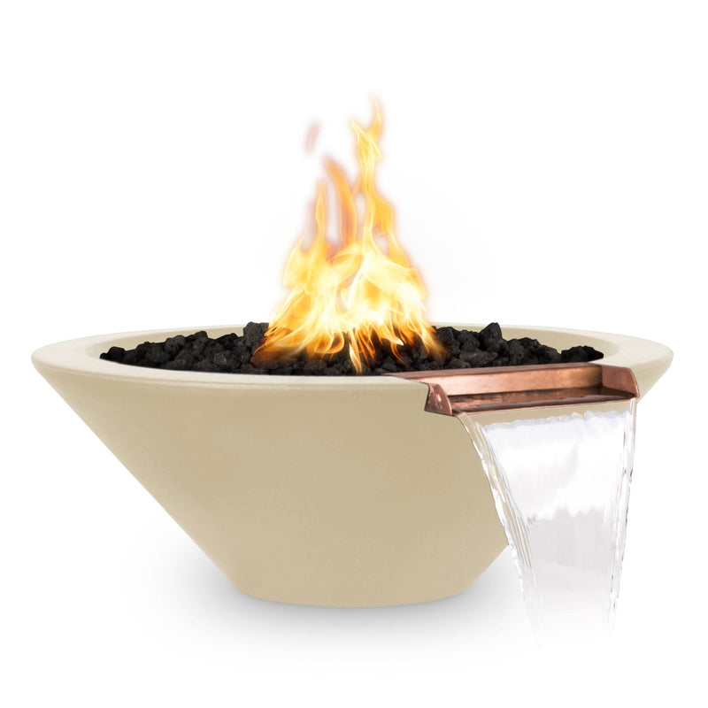 Load image into Gallery viewer, The Outdoor Plus Cazo Fire & Water Bowl – GFRC Concrete (36")