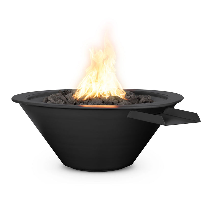 Load image into Gallery viewer, The Outdoor Plus Cazo Fire & Water Bowl – Powder Coated Steel (24", 30", 36")