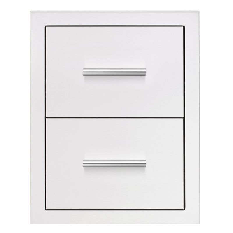 Load image into Gallery viewer, Summerset Grills 17" Double Drawer Masonry Frame Return