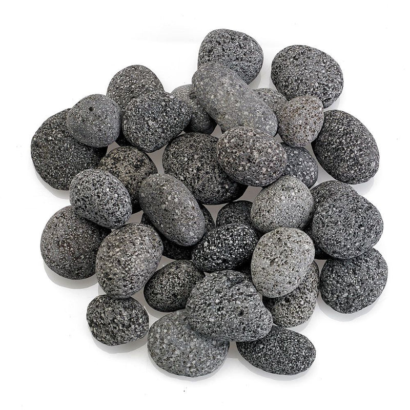 Load image into Gallery viewer, American Fire Glass Small Gray Lava Stone (1/2"–1") – 10 lb Bag