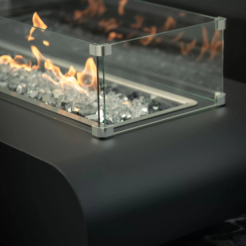 Load image into Gallery viewer, The Outdoor Plus Glass Wind Guard for Fire Pits – Rectangular & Square Sizes