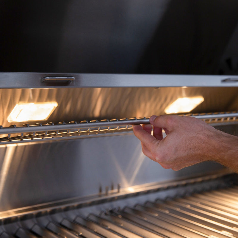 Load image into Gallery viewer, American Made Grills - Muscle - Hybrid - Includes: Grill Cover, Drop-In Sear Burner, Rotisserie, Griddle Plate, Starter Kit, Care Kit