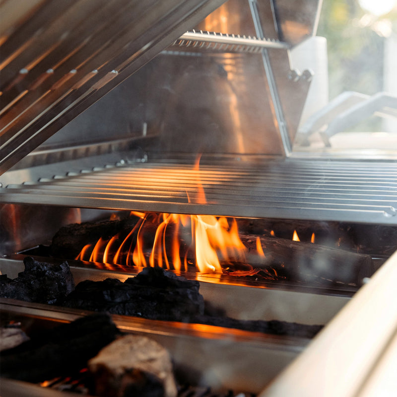 Load image into Gallery viewer, American Made Grills - Muscle - Hybrid - Includes: Grill Cover, Drop-In Sear Burner, Rotisserie, Griddle Plate, Starter Kit, Care Kit