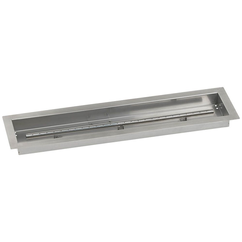 Load image into Gallery viewer, American Fire Glass Linear Stainless Steel Drop-In Fire Pit Pan
