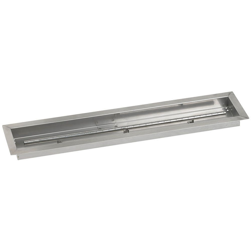 Load image into Gallery viewer, American Fire Glass Linear Stainless Steel Drop-In Fire Pit Pan