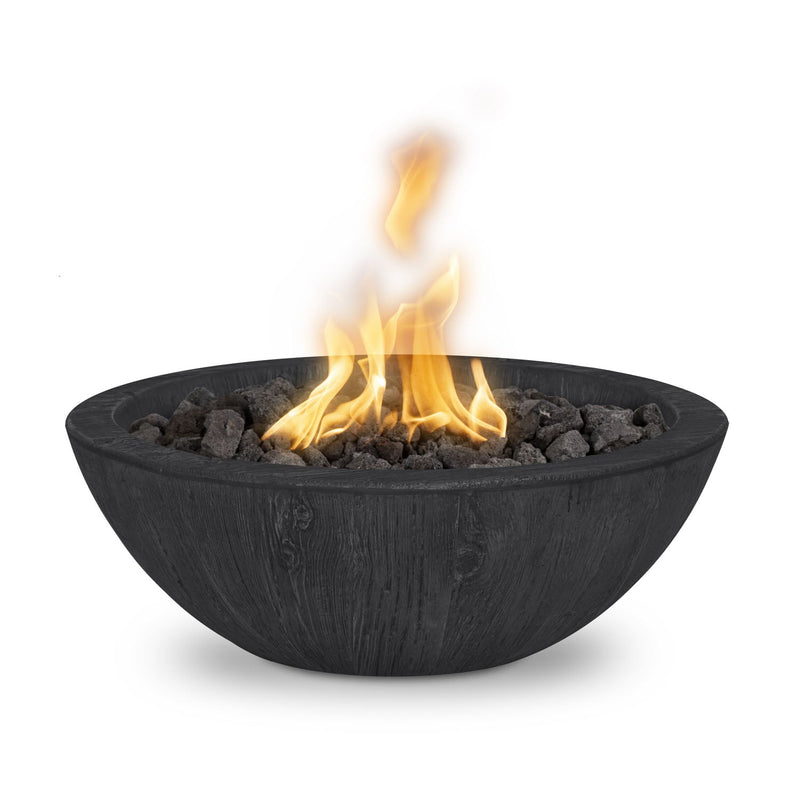 Load image into Gallery viewer, The Outdoor Plus Sedona Gas Fire Bowl – GFRC Wood Grain (27")