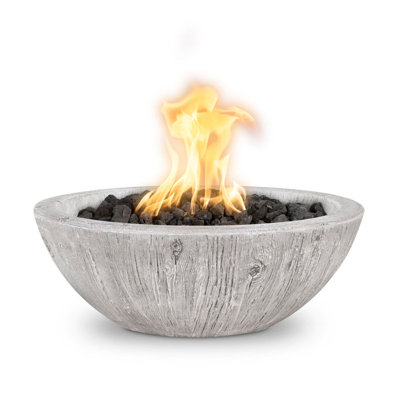 Load image into Gallery viewer, The Outdoor Plus Sedona Gas Fire Bowl – GFRC Wood Grain (27")