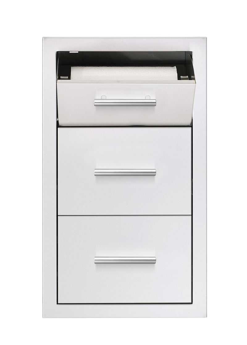Load image into Gallery viewer, 17" Vertical 2-Drawer & Paper Towel Holder Combo Masonry