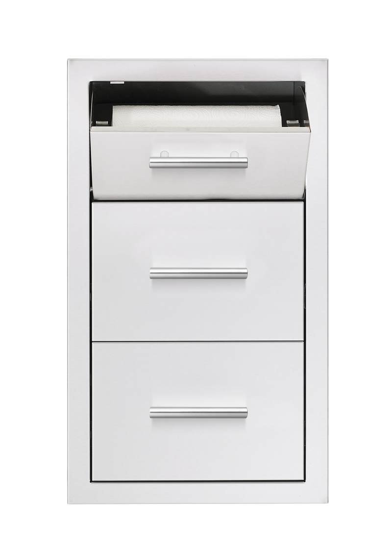 Load image into Gallery viewer, 17" Vertical 2-Drawer & Paper Towel Holder Combo Masonry
