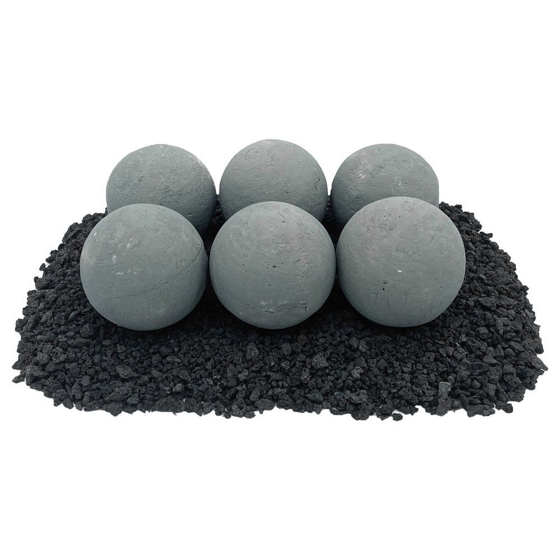 Load image into Gallery viewer, American Fire Glass 4" Lite Stone Fire Balls – Set of 6