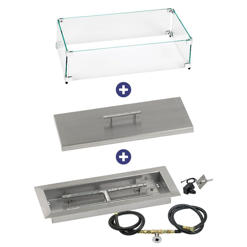 Load image into Gallery viewer, Rectangular Drop-In Pan with Spark Ignition Kit - Bundle