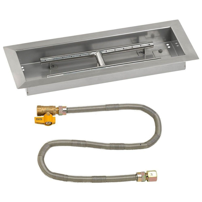 Load image into Gallery viewer, Rectangular Stainless Steel Drop-In Pan with Match Light Kit