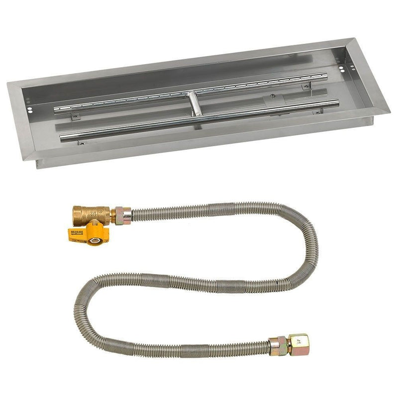 Load image into Gallery viewer, Rectangular Stainless Steel Drop-In Pan with Match Light Kit