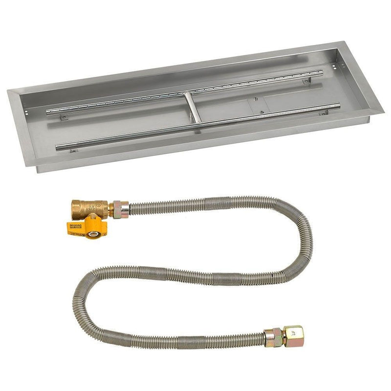 Load image into Gallery viewer, Rectangular Stainless Steel Drop-In Pan with Match Light Kit