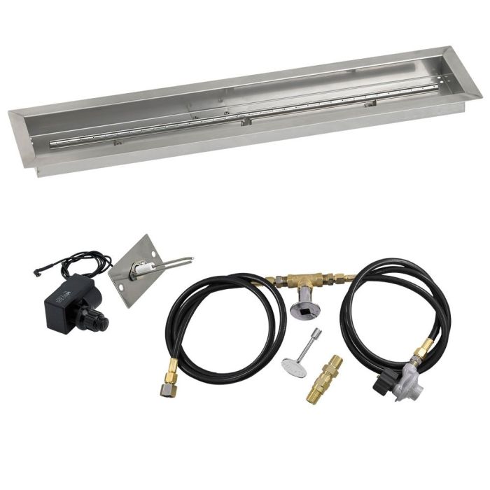 Load image into Gallery viewer, Linear Stainless Steel Drop-In Pan with Spark Ignition Kit