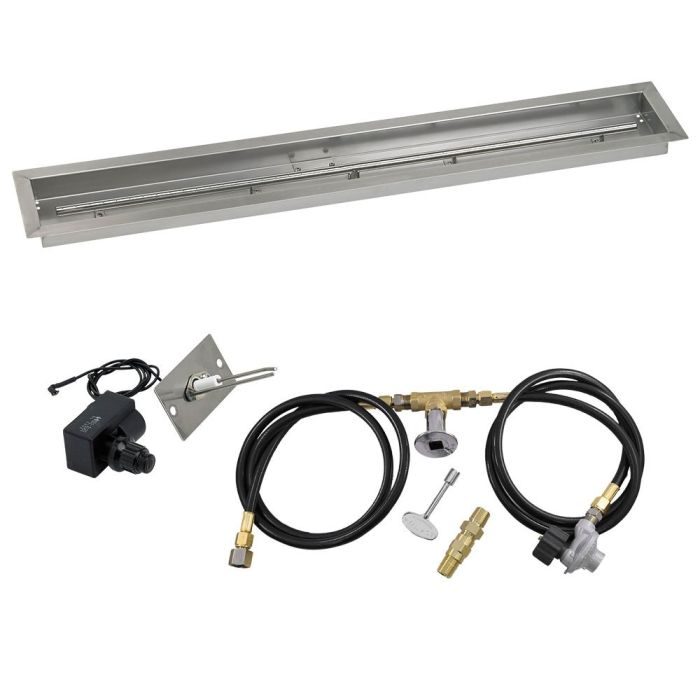 Load image into Gallery viewer, Linear Stainless Steel Drop-In Pan with Spark Ignition Kit