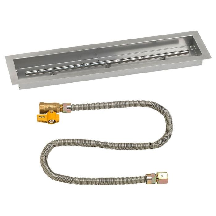 Load image into Gallery viewer, Linear Stainless Steel Drop-In Pan with Match Light Kit