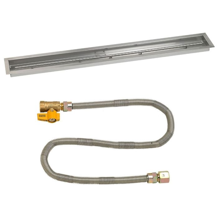 Load image into Gallery viewer, Linear Stainless Steel Drop-In Pan with Match Light Kit