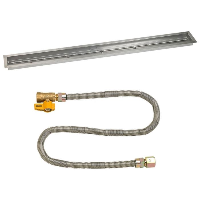 Load image into Gallery viewer, Linear Stainless Steel Drop-In Pan with Match Light Kit
