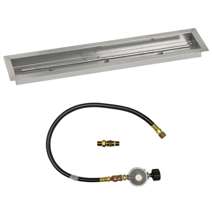Load image into Gallery viewer, Linear Stainless Steel Drop-In Pan with Match Light Kit