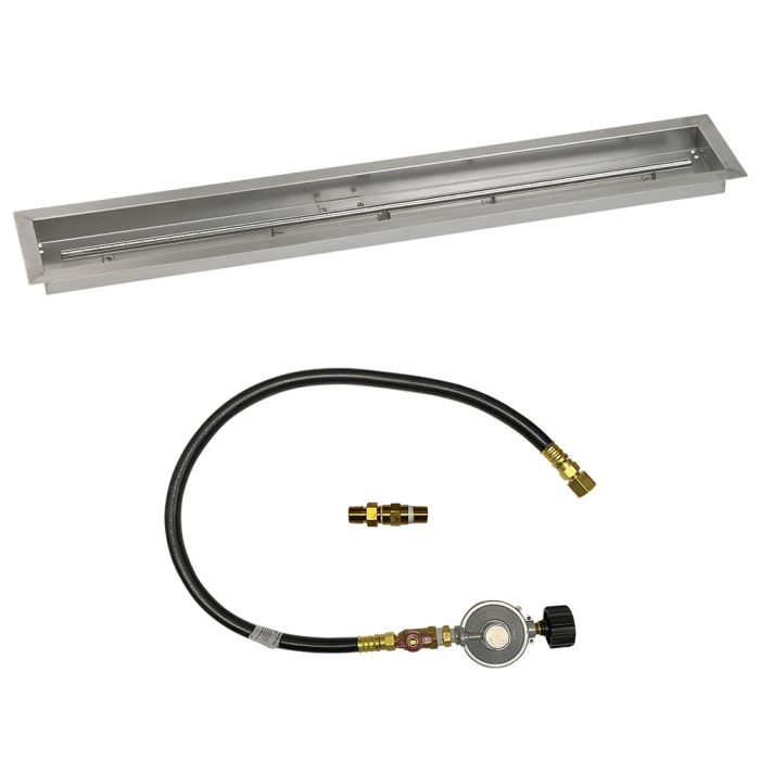Load image into Gallery viewer, Linear Stainless Steel Drop-In Pan with Match Light Kit