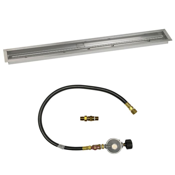 Load image into Gallery viewer, Linear Stainless Steel Drop-In Pan with Match Light Kit
