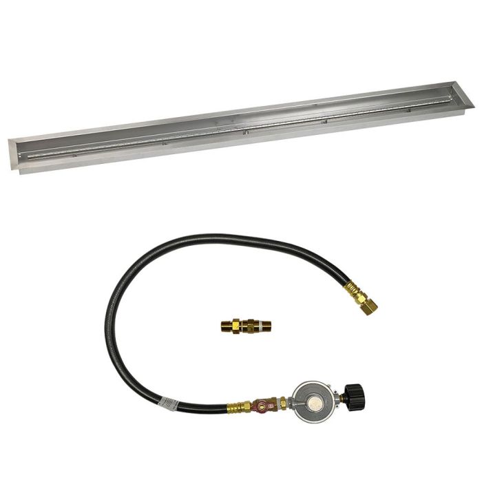 Load image into Gallery viewer, Linear Stainless Steel Drop-In Pan with Match Light Kit