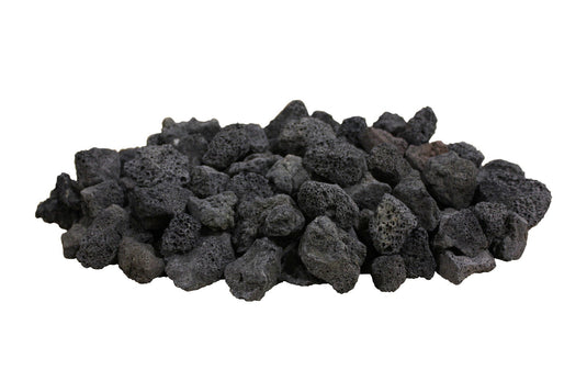 Firegear 40 Lb Bag Of 1 To 2" Black Lava Rock Approximately 1 Cubic Foot Bag
