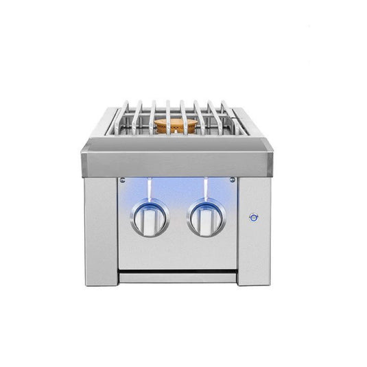 American Made Grills Estate Stainless Steel Double Side Burner - Natural Gas
